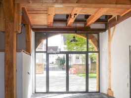 Glastür in der altersgerechten Wohnanlage am Oberen Tor in Lauchheim 