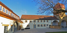 Hofseitige Ansicht der altersgerechten Wohnanlage am Oberen Tor in Lauchheim 