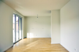 Wohnbereich im Neubau eines Mehrfamilienhauses in Rheinhausen 