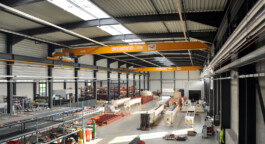 Blick in die Fertigungshalle 