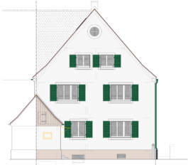 Ansicht West Reihenendhaus 