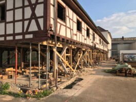 Austausch Fachwerkhölzer im Erdgeschoss 